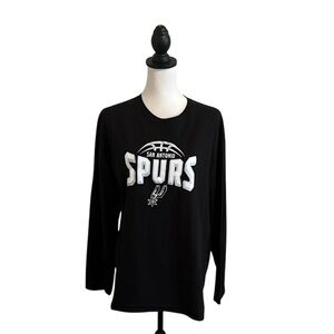 Black Men’s San Antonio Spurs Long Sleeve Shirt